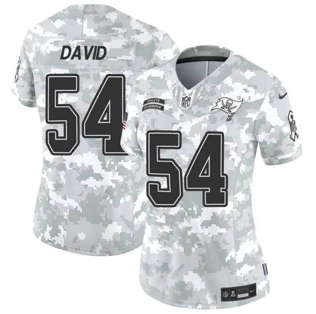 Womens Tampa Bay Buccaneers #54 Lavonte David 2024 F.U.S.E Arctic Camo Salute To Service Limited Stitched Jersey Dzhi